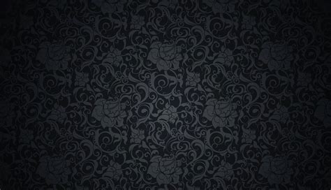 black and gray flower wallpaper #retro #pattern #vector #dark #black # ...