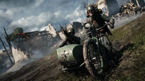 Battlefield 1: Soldier on Motorcycle - 4K Ultra HD Wallpaper by Berduu