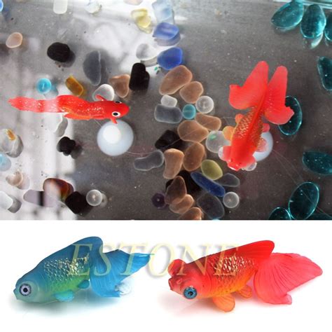 Decor Goldfish Aquarium Decoration Effect Artificial Glowing Fish Tank ...