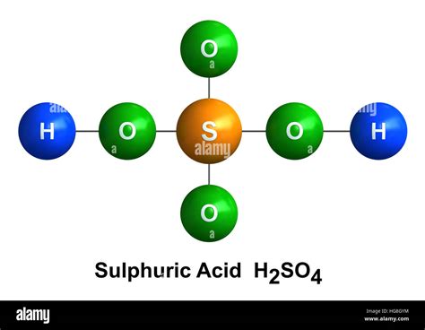 3d render of molecular structure of sulfuric acid isolated over white background Stock Photo - Alamy