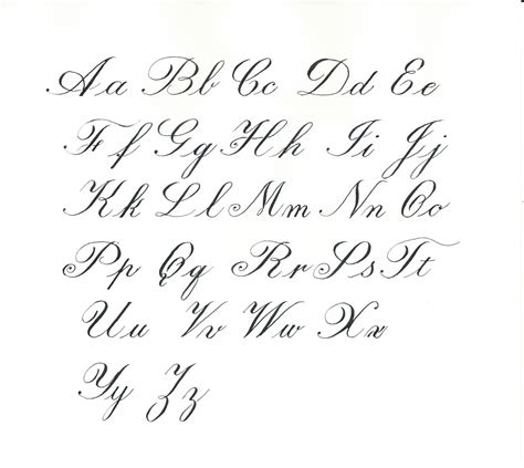 copperplate | Cursive letters alphabet, Cursive alphabet, Cursive words