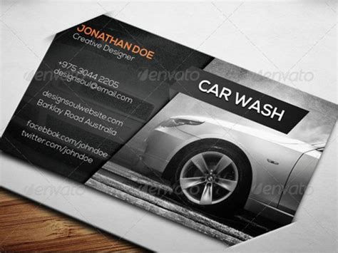 Car Detailing Business Cards Templates 7 Car Wash Business Card ...