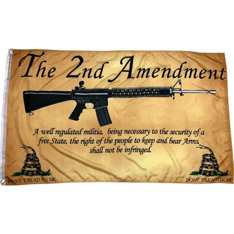 The 2nd Amendment Flag - Vintage 2A Flag - Old Look