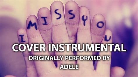 I Miss You (Cover Instrumental) [In the Style of Adele] | Adele ...