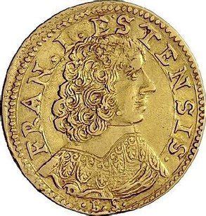 Italian Gold 2 Scudo D'oro "Francesco I d'Este" 1652 FR# 783 | coinscatalog.NET