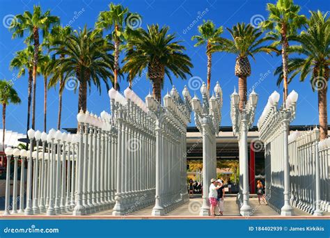 Urban Lights in Los Angeles Editorial Stock Image - Image of exterior, adults: 184402939