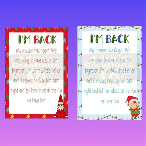 Christmas Elf Letter Print From Home Pdf - Etsy