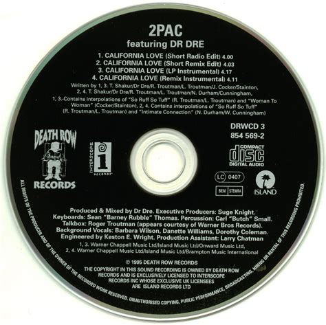 Promo, Import, Retail CD Singles & Albums: 2Pac - California Love ...