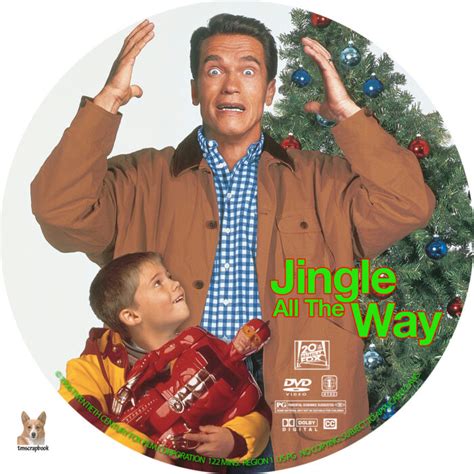 Jingle All the Way dvd label (1996) R1 Custom