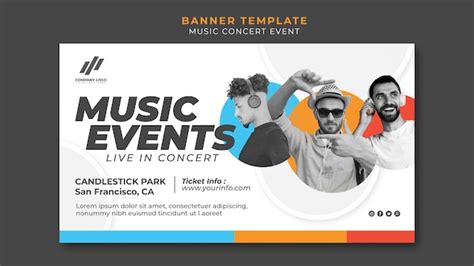 Banner Template for Concert - Free PSD Download - HD Stock Images