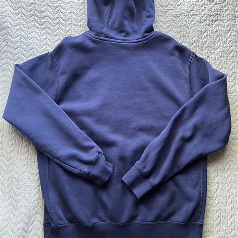 Nike Men's Blue and Navy Hoodie | Depop