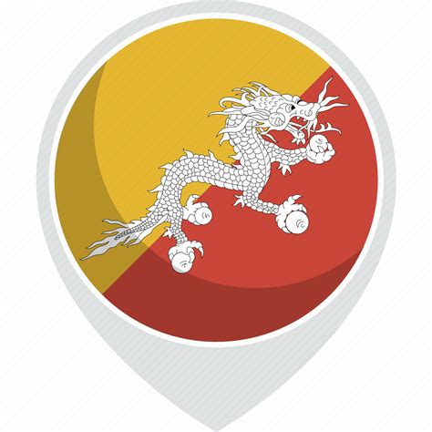 Bhutan, country, flag, nation icon - Download on Iconfinder