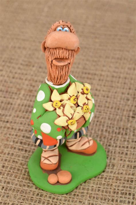 BUY Ceramic figurine Cossack with Flowers 99157379 - HANDMADE GOODS at ...