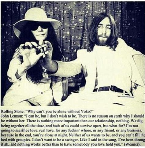 John Lennon and Yoko Ono. Love this quote on love John Lennon Love ...