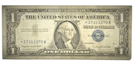 1957 Silver Certificate Dollar Bill Value: are "A", "B", Star note ...