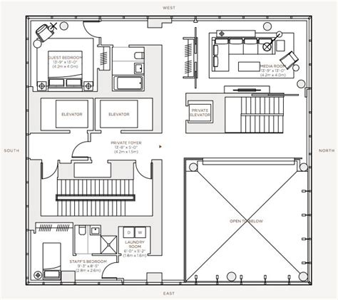 Floor Plans – Rupert Murdoch One Madison Penthouse – New York, NY, USA ...