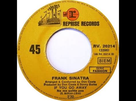 If You Go Away Frank Sinatra - YouTube