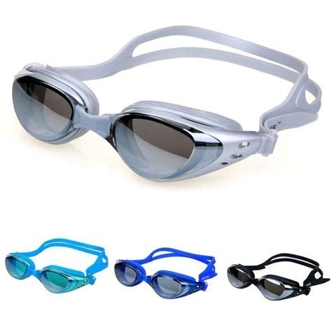 Anti-fog Mirrored Swim Goggles Silicone Seal Swimming Goggles Diving Glasses UV Protection Anti ...