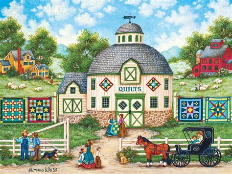 The Quilt Barn, 550 Pieces, MasterPieces | Puzzle Warehouse