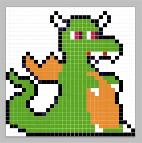 How to Make a Pixel Art Dragon - Mega Voxels