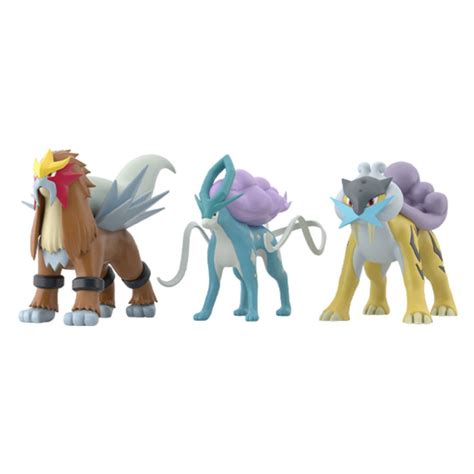 Figures Suicune Raikou Entei Pokémon Scale World - Meccha Japan