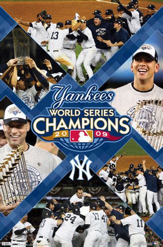 New York Yankees 2009 World Series Champions Commemorative Poster - Co ...