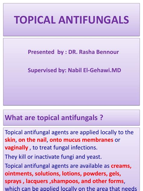 Topical Antifungals | Topical Medication | Candidiasis