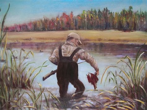 Duck hunting Painting by Eydie Paterson - Fine Art America