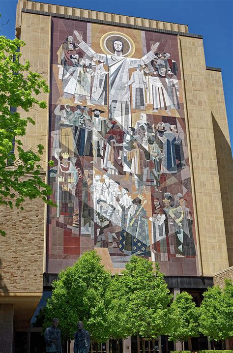 Touchdown Jesus Mural 1964 Photograph by Sally Weigand - Fine Art America