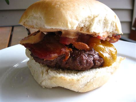 A Taste of Home Cooking: Burger Friday - BBQ Bacon Burger