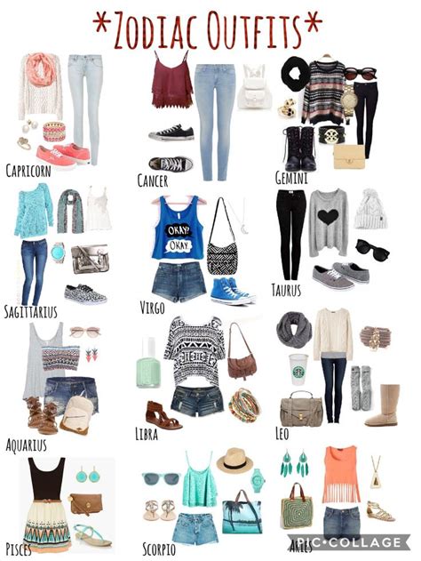 ~ ️Zodiac Outfits ️~ | Roupas para adolescentes, Signos do zodíaco ...