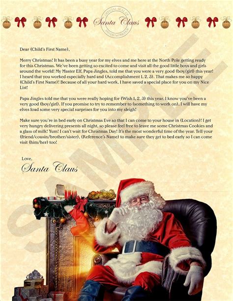 Personalized Christmas Letter from Santa: Amazon.in: Toys & Games