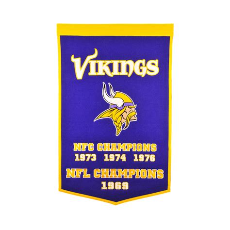 Minnesota Vikings Super Bowl Champs Dynasty Banner – GPS Sports Gallery