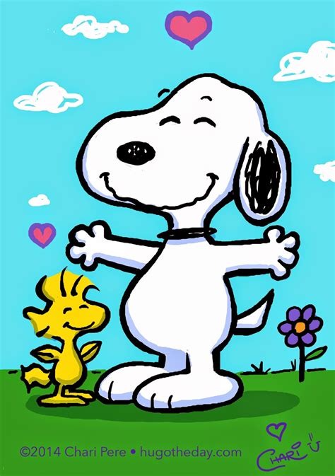 Hug O' The Day: Happiness is a Warm Snoopy & Woodstock Hug