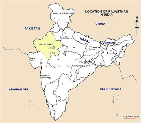 Rajasthan Maps, Maps of Rajasthan, Road Map, Travel Map of Rajasthan