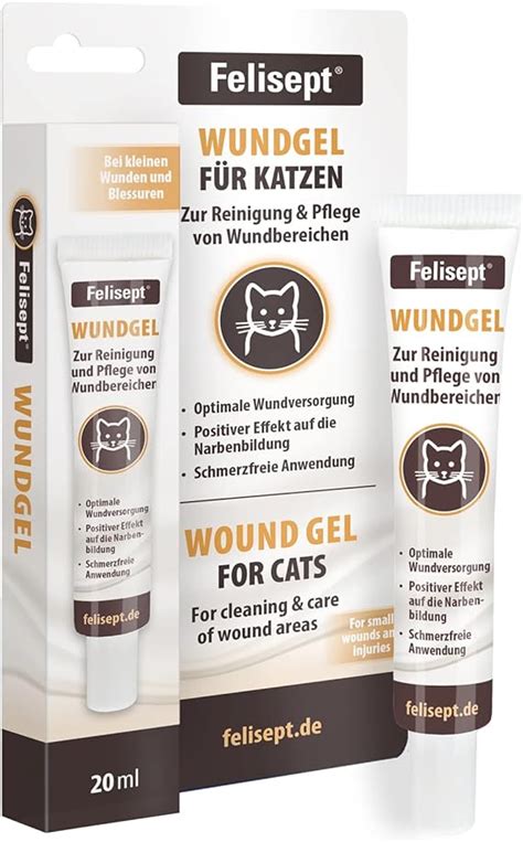 Felisept Wound Gel for Cats 20ml - Cat antiseptic - Cat wound treatment ...