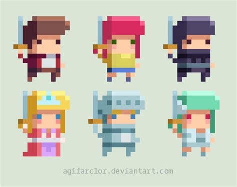 Platformer Pixel Sprites by agifarclor on DeviantArt