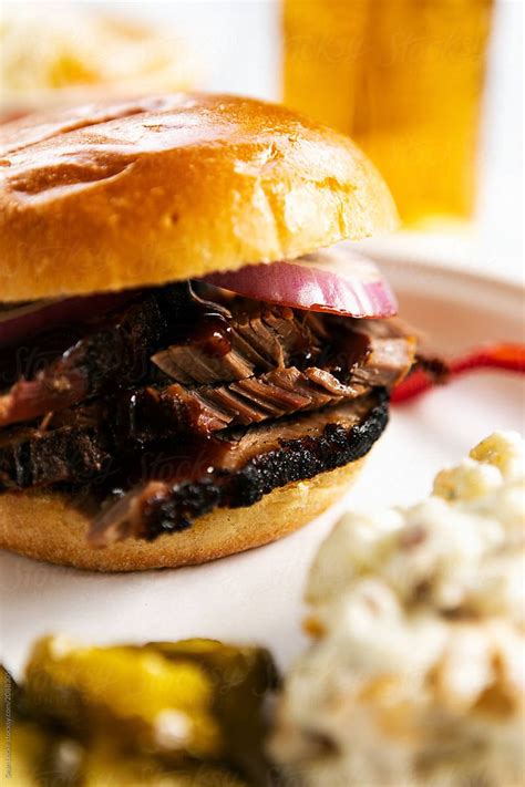 Smoked: Hearty Beef Brisket Sandwich With All The Sides by Sean Locke - Brisket, Smoked | Beef ...