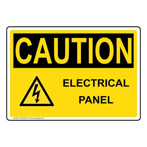 Electrical Panel Labeling Osha - Danger Area In Front Of This Electrical Panel Must Be Kept ...