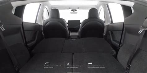 Pictures surface of Tesla Model Y third-row seats, and they don't look large - Electrek