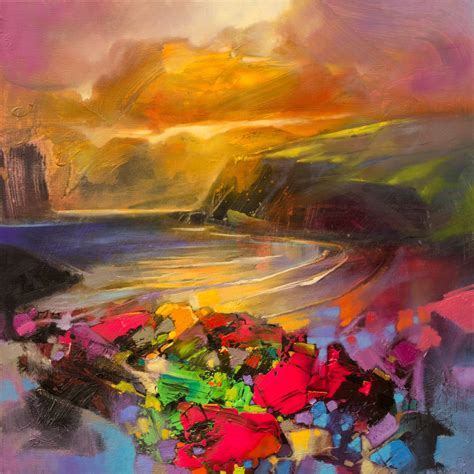 Rocks Dissolve semi-abstract art | Scottish landscape painting | Scott ...