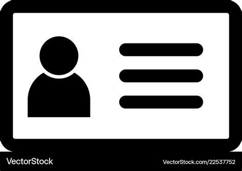 Id card icon Royalty Free Vector Image - VectorStock