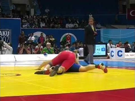 96 kg. Mindaugas Ezerskis (LTU) Silver medal GR, World Championship 2007, Baku-AZE - YouTube