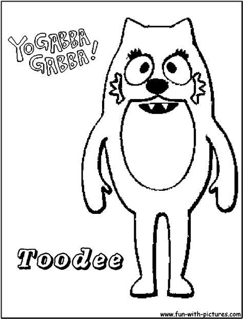 Yo Gabba Gabba Coloring Pages Free Coloring Pages