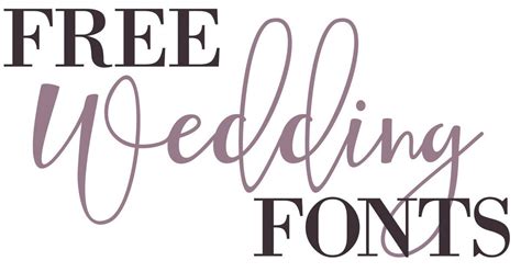 Free Wedding Fonts | Free wedding fonts, Wedding fonts, Free script fonts