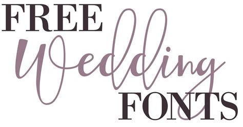 Free Wedding Fonts | Free wedding fonts, Wedding fonts, Free script fonts