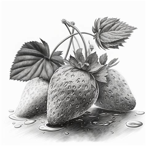 Fruits Drawing Pencil