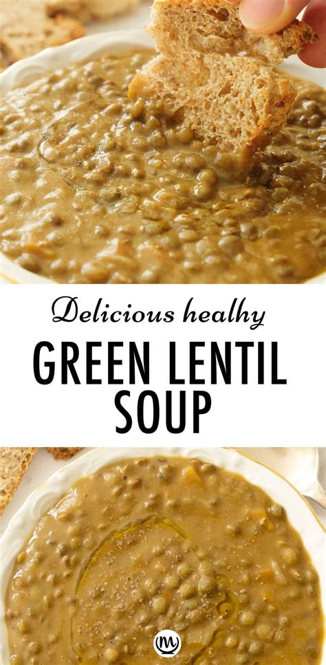 Green Lentil soup - The clever meal