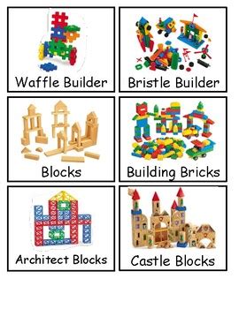 Blocks Center Labels by Preschool Basics | TPT