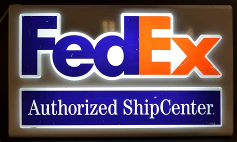 FedEx Authorized Ship Center Lighted Sign